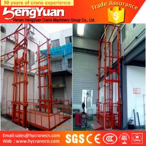 China 300kg-3000kg guide rail lift /telescopic lift /hydraulic cylinder cargo lift on sale