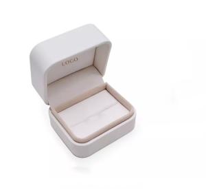 Quality ODM Ring Gift Boxes Logo Printed Leatherette Magnetic Jewelry Boxes ISO9001 for sale