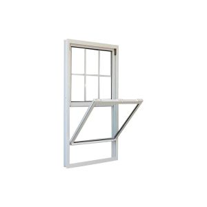 Quality Waterproof Single Hung Vinyl Windows American Style UPVC Vertical Sliding Windows for sale