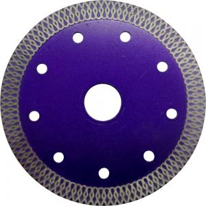 China Stone Cutting Diamond Tools Super Thin X Mesh Turbo Cutting Disc for Wet Dry Cutting on sale