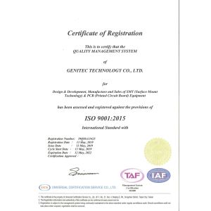 GENITEC DONGGUAN CO.,LTD Certifications