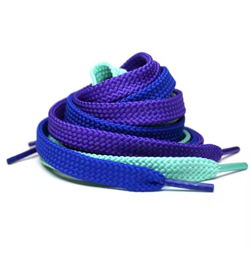 100% Polyester Color Hollow Shoelace 1CM Flat Herringbone Braided Rope Any Color For Clothing And Shoe Accessories