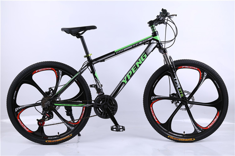 Factory price OEM 26 size disc brake Shimano aluminium alloy MTB with mag alloy 6 spoke wheel