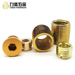 OEM Precision CNC Machining Parts , Zinc Plated M5 Brass Inserts