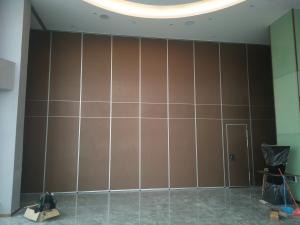China Interior Wooden Design Acoustic Partition Wall Sliding Doors For Auditorium / Banquet Hall on sale