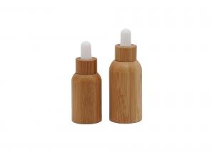 China Carving Craft 30ml 18/410 Bamboo Glass Dropper Bottles on sale