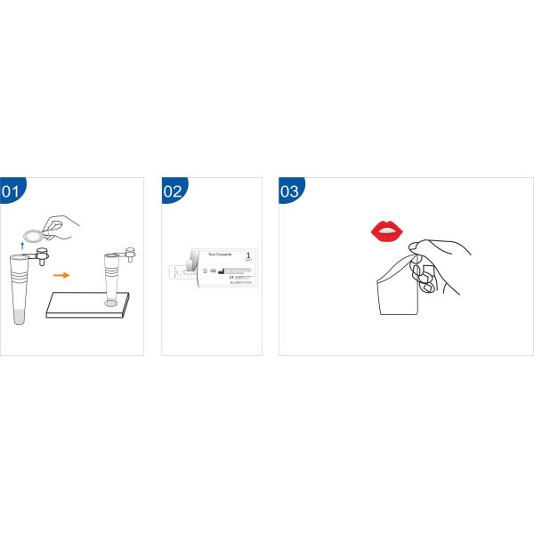 Keep Dry Saliva Self Test Kit 15 Minutes Rapid Saliva Diagnostic Test