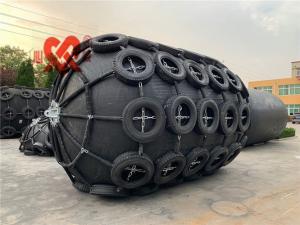 China Yokohama Type Floating Pneumatic Marine Rubber Fenders With Chain And Tire Net on sale