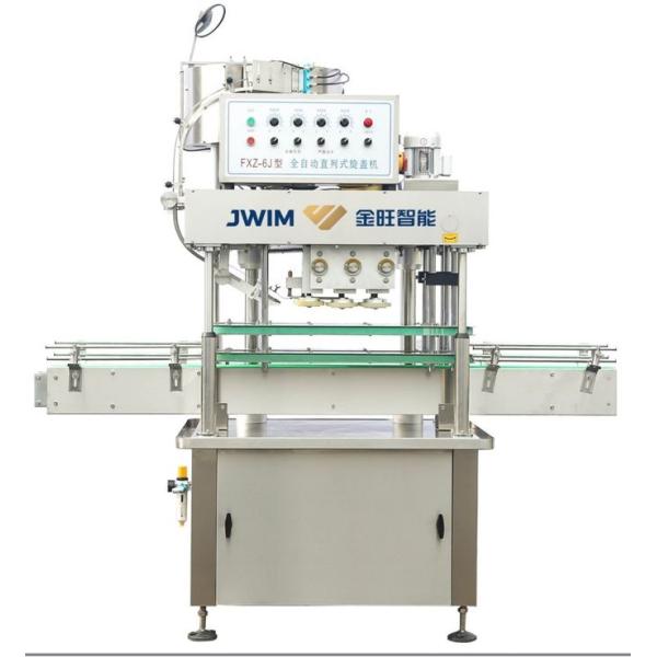 Spindle Automatic Bottle Capper Machine 6000 Bottles Per Hour 2.4KW 100cpm 0