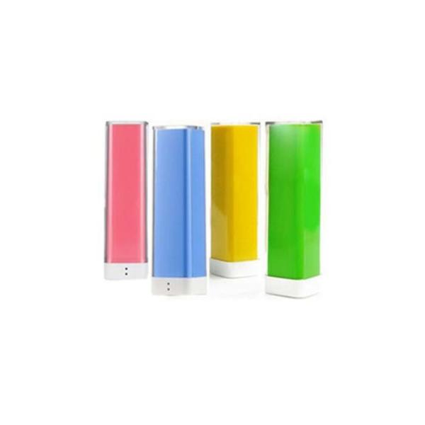 Plastic Mobile Power Bank 2600 Mah Lipstick Portable Charger For Gift