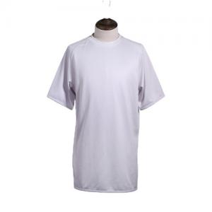 China 100% Polyester Knitted O Neck Dry Fit Customized Tee Shirts Short Sleeve Printing on sale
