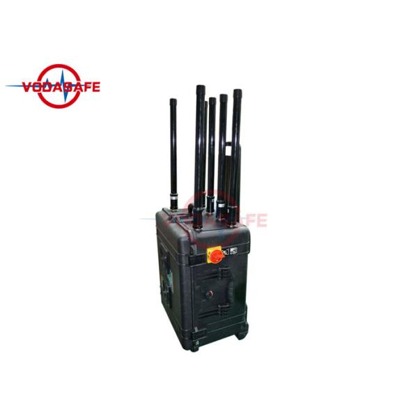 Pelican Trolley Type Military Signal Jammer , Bomb Signal Blocker Multi Bands