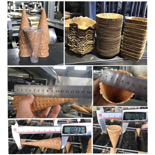 Electric Heating Automatic Rolled Crisp Sugar Cone Production Line