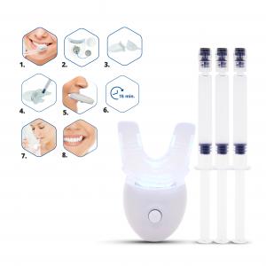 China 3D cleaning LED Light Bleaching Teeth Whitening Kit With Gel Oem on sale