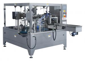 Quality Electrical Motor Rotary Pouch Packing Machine , Quick Automatic Pouch Filling Machine for sale