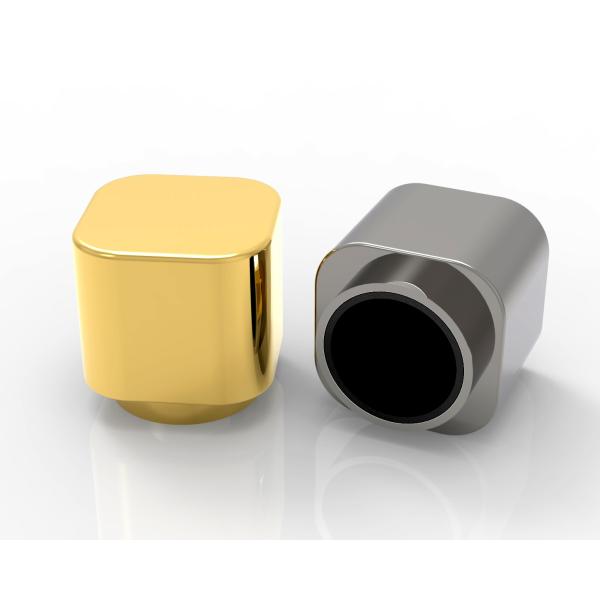 Cosmetic Packaging Customization Zinc Alloy Perfume Cover Gold Plated