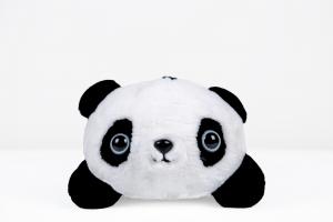 China Durable Panda Stuff Toy , Plush Panda Stuffed Animal Black / White Color on sale