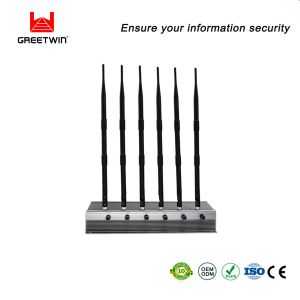 Mobile Phone 2G 3G 4G Wifi Jammer 6 Bands 38W Adjustable Output Power Signal