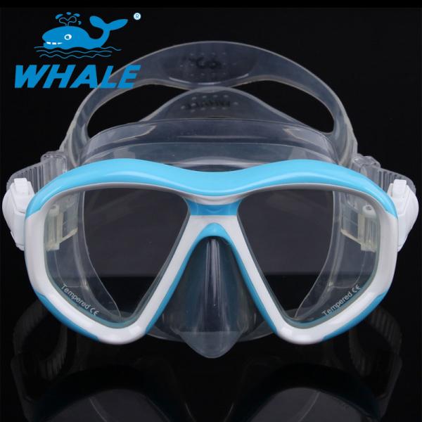 Buy Anti - Fogging Silicone Diving Mask Tempered Glass Clear View Scuba Diving Mask at wholesale prices