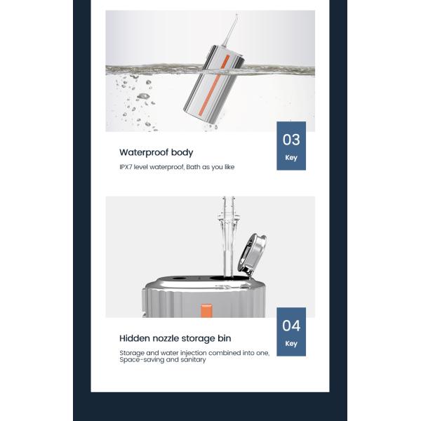 Unique Design Metal Travel Oral Irrigator Business Man Daily Usage