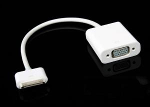 China White Plug And Play  Apple IPad / IPhone 4 / IPod Touch Female VGA Adapte on sale