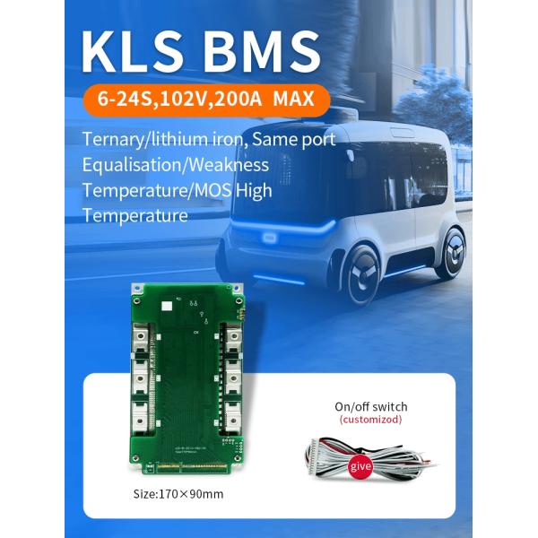 3.2v Lithium Ion Battery Packs Battery Management System Bms 60A-110A 13S-17S