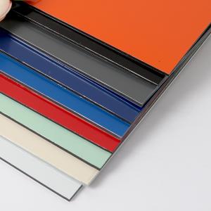 China PE Core 0.3mm Fire Proof ACP Sheet Cladding ISO Advertising on sale