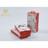 Paper Packaging Box USB Cable Box with Blister Tray , Mobile Accessories Packaging for sale