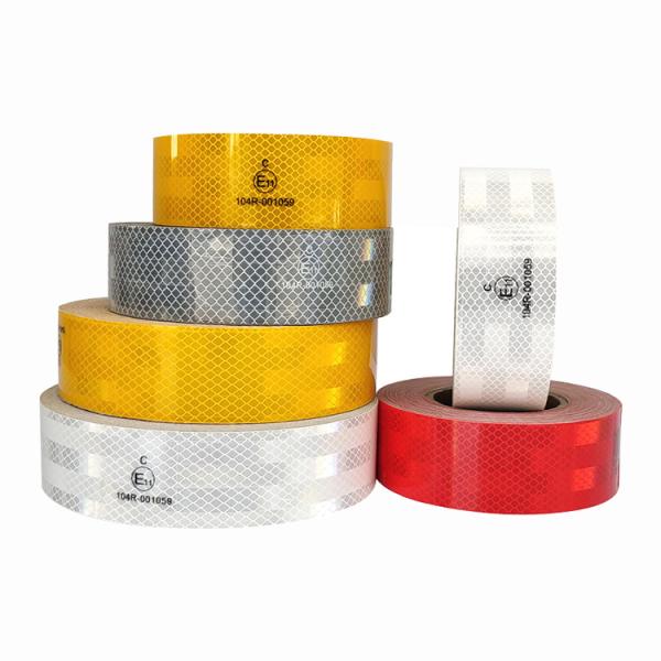 High Visibility Micro Prismatic Retro Reflective Tape Sticker ECE 104R