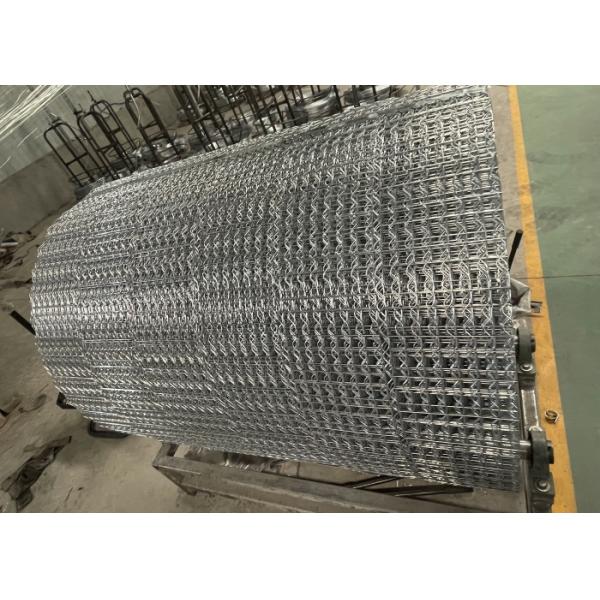 190.5mm Roll Width Galvanized Pipeline Coating Welded Mesh For River Bottom Oil Pipeline