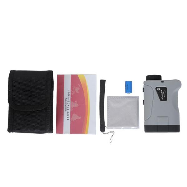 Outdoor 600m-1500M Golf Distance Measurer Telescope Gray Black