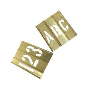 Quality Standard Brass Metal Alphabet Stencils Customized For Paint Printing for sale