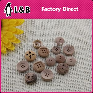 Custom Fashion Logo Wood Button