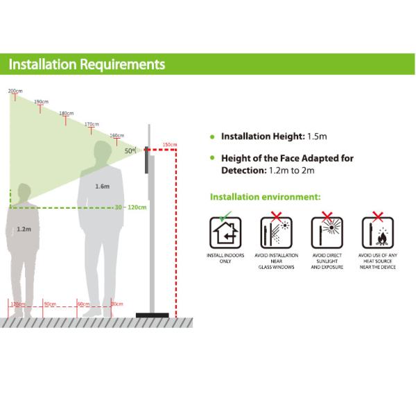 7 Inch IP65 Masked Facial Recognition Time Attendance System RS232