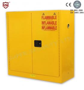 Quality 1.2mm Cold Rolled Steel Hazardous Chemical Storage Cabinet / Industrial Steel Cabinets 30 Gallon for sale