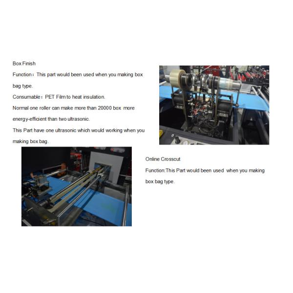 Environmental PP Non Woven Bag Making Machine For D Cut Bag Full Automatic