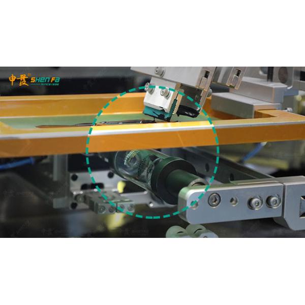 Full Servo 3-color Silk Screen Printing Machine With Vision Camera Orientation For Transparent round Bottle SF-MP310
