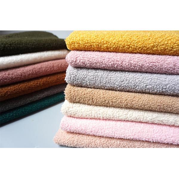 100% Polyester Fabric Fleece Brushed Fabric Polyester Berber Fleece Sherpa Fabric