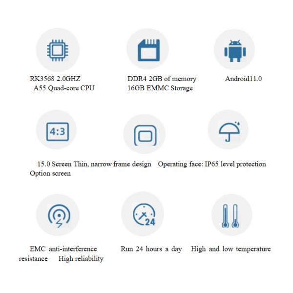 DC24V Embedded Panel PC Capacitive Waterproof Touch Screen PC 1 Lan RoHS