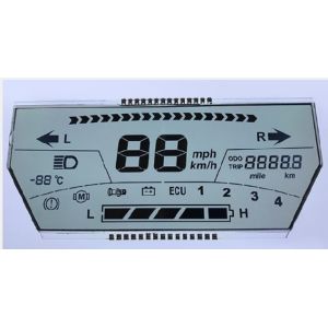 Quality Seven Segment LCD Module TN 6 Digit LCD Display Blue Backlight for sale