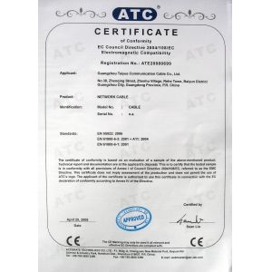 SHENZHEN XINTAIYUE COMMUNICATION CABLE CO.,LTD. Certifications