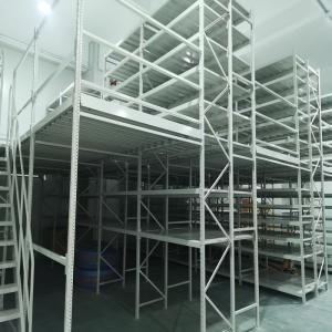 China OEM Multi Level Mezzanine Floor Racking Interlock Powder Coated on sale