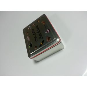 Metal Rectangle Square Tin Containers Nourishment Can For Calcium