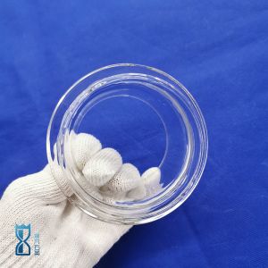 Fused Silica Quartz Glass Flange Ring Sio2 Translucent Frosted