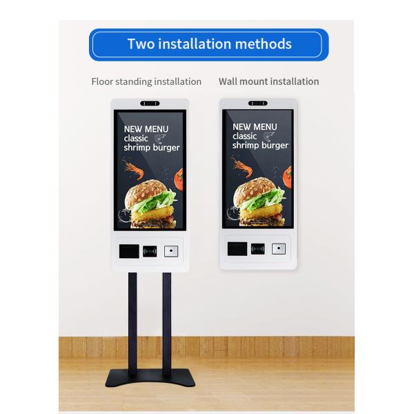 24/32/43 Inch Interactive Touch Screen Kiosk with Digital Signage, Self-Service Payment Terminal