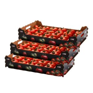 Foldable Custom Printed Cardboard Boxes , Fruit Carton Box Hard Material