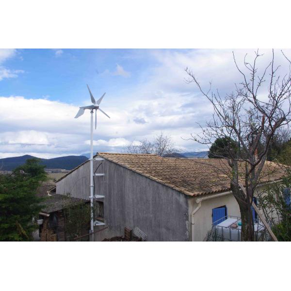 3000W Off Grid Alumimum Wind Turbine DC48 / 110V White Color For Highway