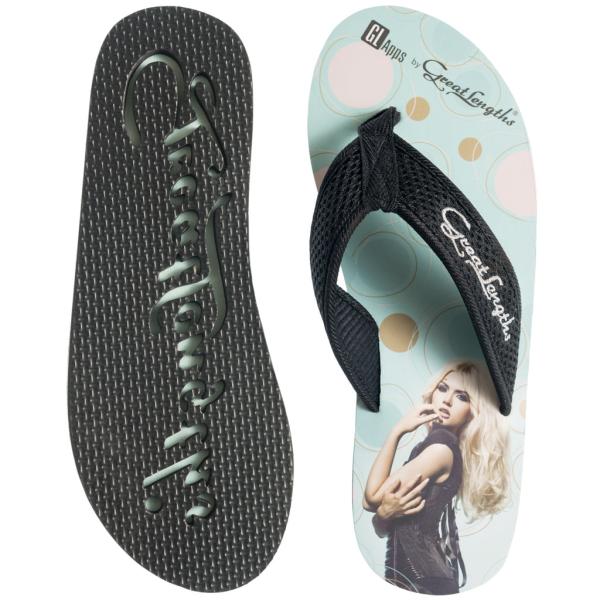 full color printined eva die cut and embossed Women Flip flops thongs sliper manufacturer