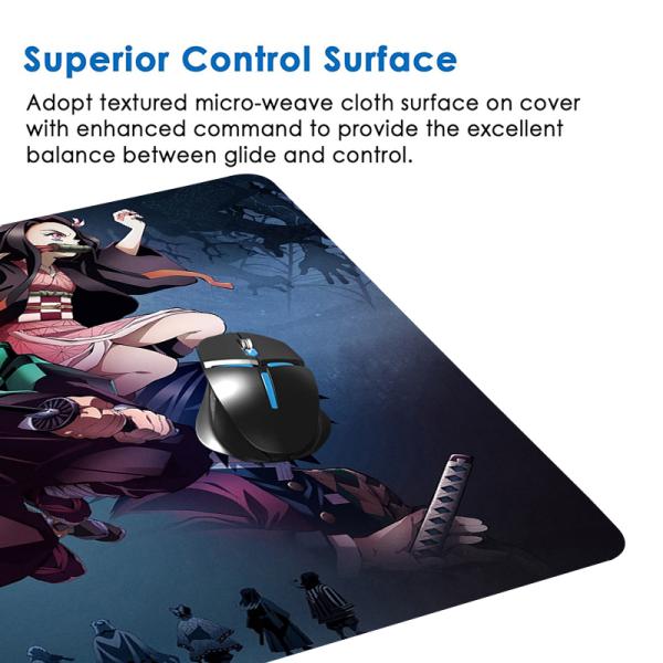 Demon Slayer Desk Mats Xxl Super Fine Surface Anti Slip Waterproof 35X60 Custom Size Mouse Pads Print Office