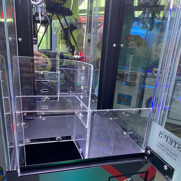 Playfun Coin Operated Toys Candy World Mini Claw Game Machine with Cash Bill Acceptor accept Customize